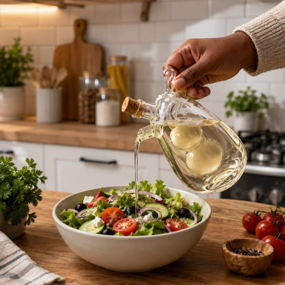2 in 1 Double Mouth Oil and Vinegar Dispenser