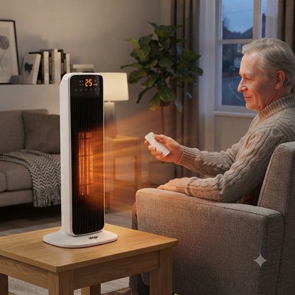 DSP 2000W Tower PTC Heater with Oscillation