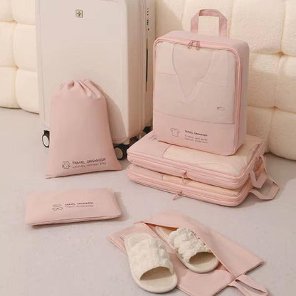 6Pc travel luggage organizer