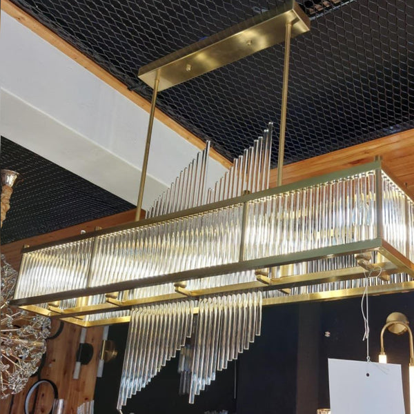 Linear  Rod Pendant Chandelier Lamp