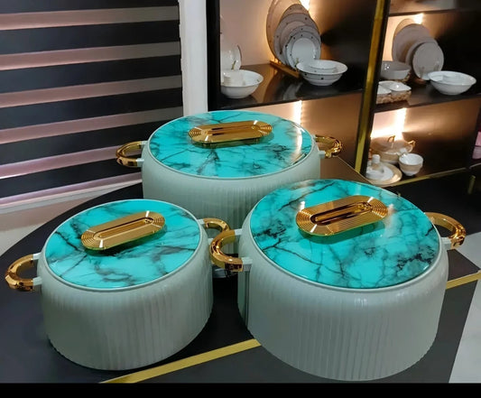 3Pc insulated food warmer