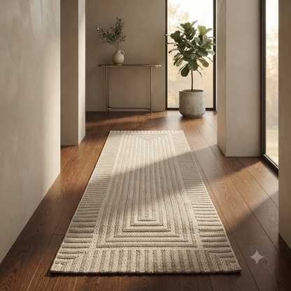 Neutral Tone Woven Floor Runner (80 x 300 cm)