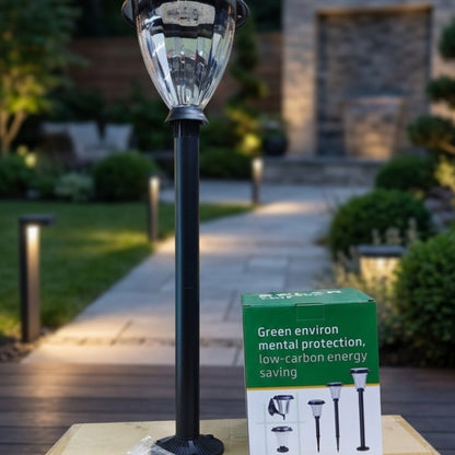 Solar lamp post.