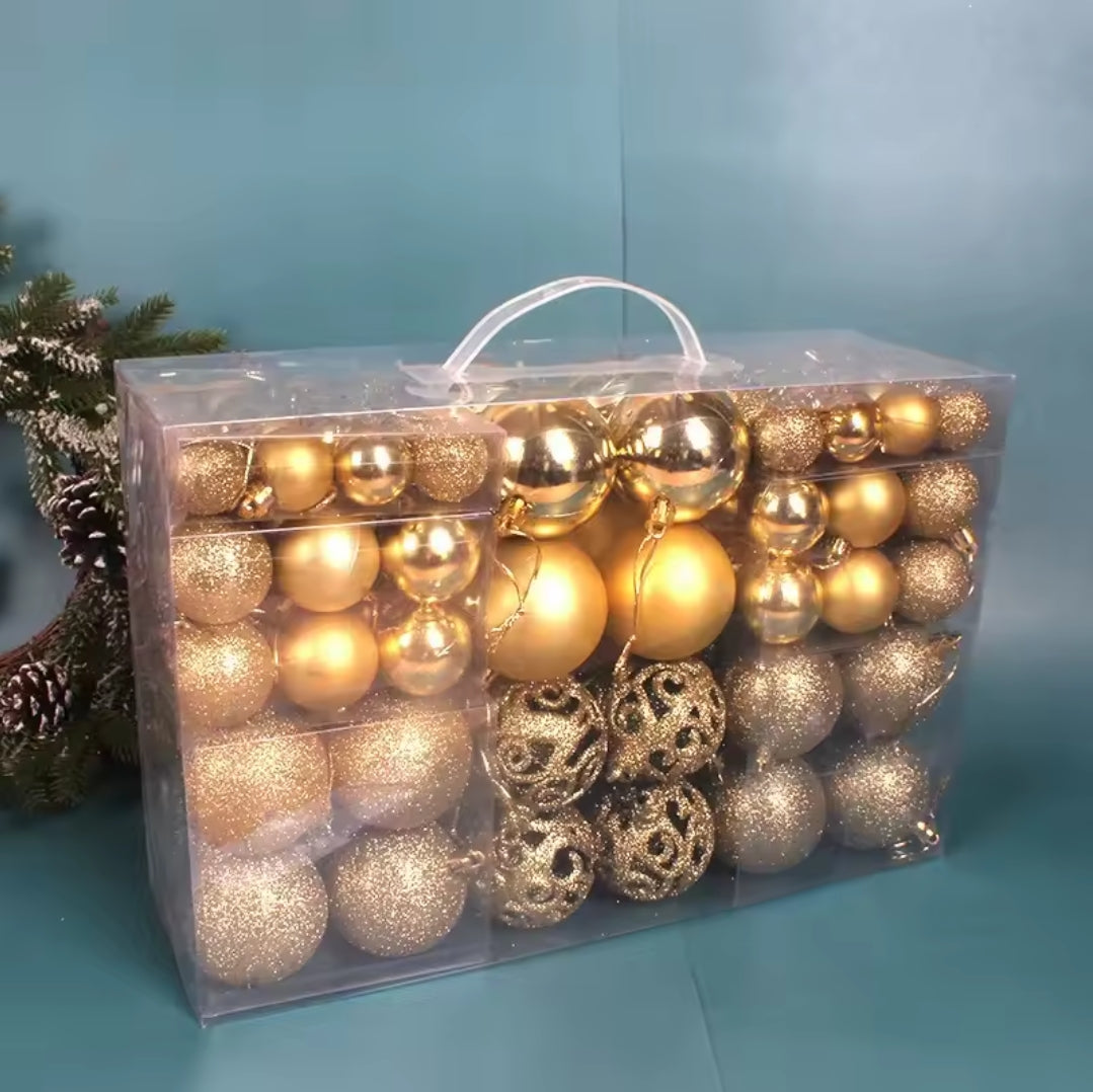 100 Christmas balls
