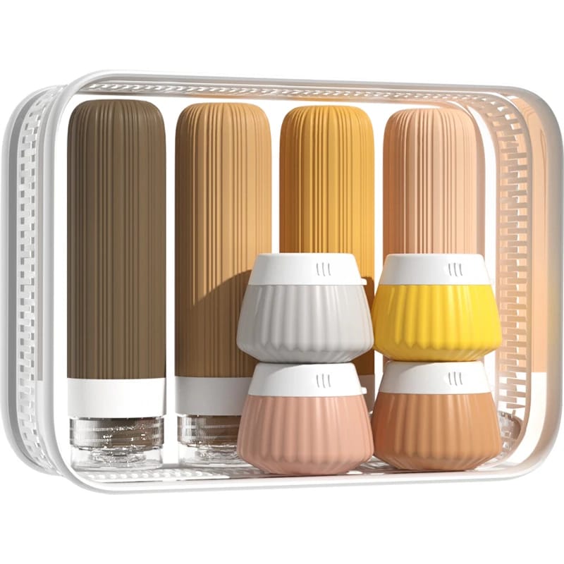 8Pc Travel Lotion Bottles Set