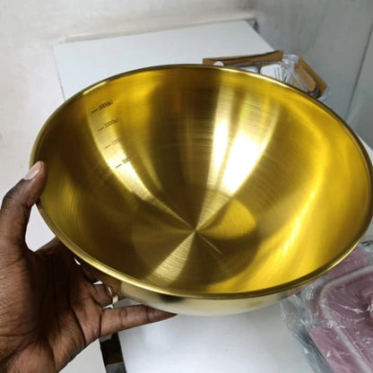 3 Litre Gold Stainless Steel Bowl