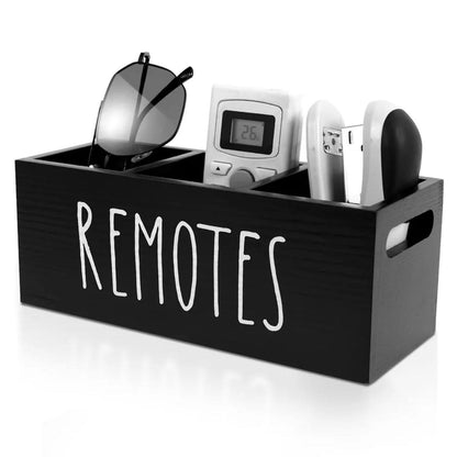 Wooden remote organizer