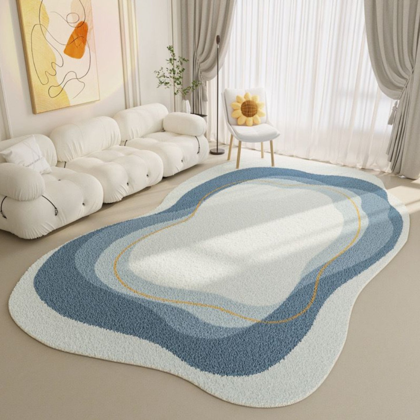 80*120Cm Irregular Pattern Area Rug