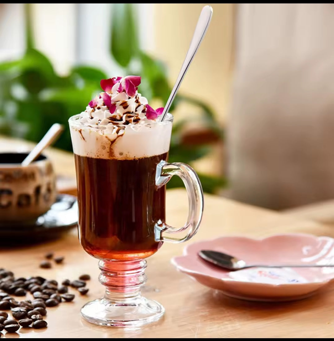 4pcs coffee glass set