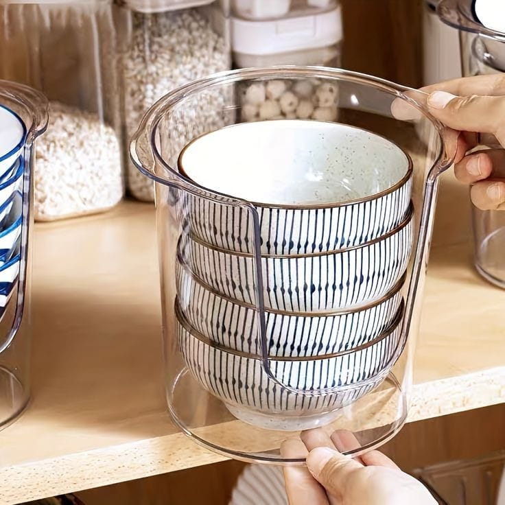 Acrylic bowls holders organizer