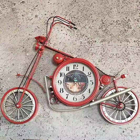 Motorcycle wall clock