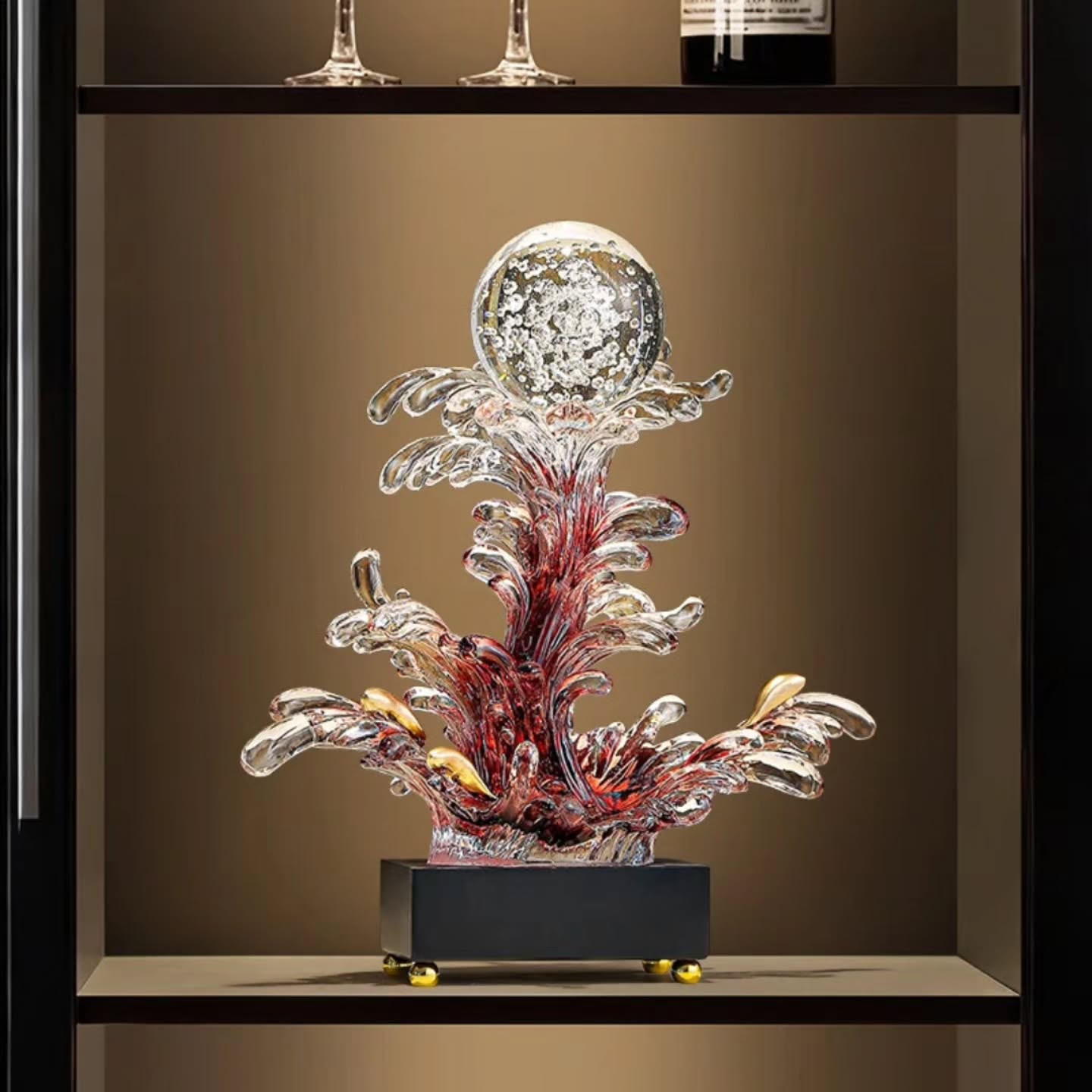 Resin Ocean Wave Water Splash Sculpture