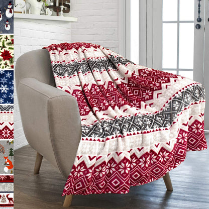 Christmas throw blankets