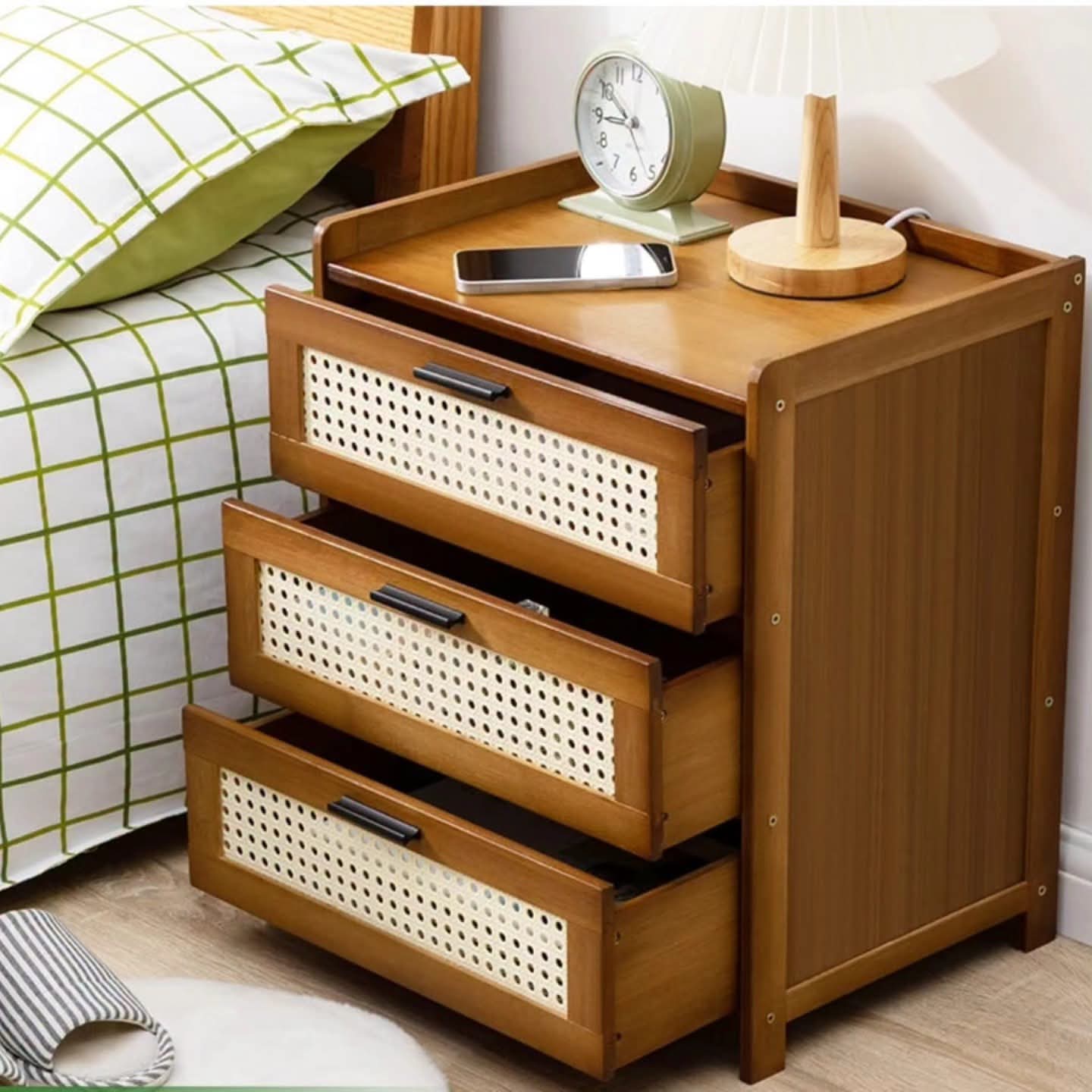 Bamboo Bedside Cabinet