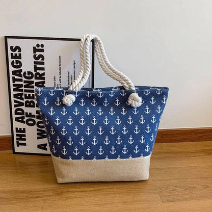Stripped tote bags