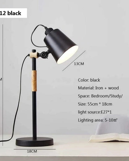 Head Adjustable Bedside Desk Lamp