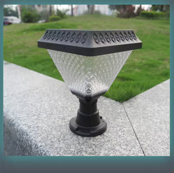 Solar Gate and Garden Post Light