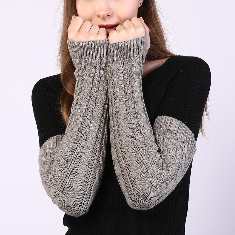 Long Fingerless Arm Warmer Gloves