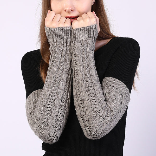 Long Fingerless Arm Warmer Gloves