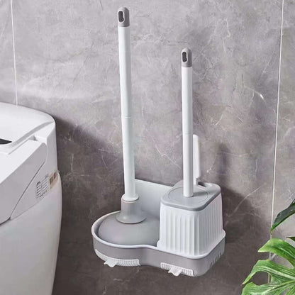 3 In 1 Toilet Brush And Plunger Set