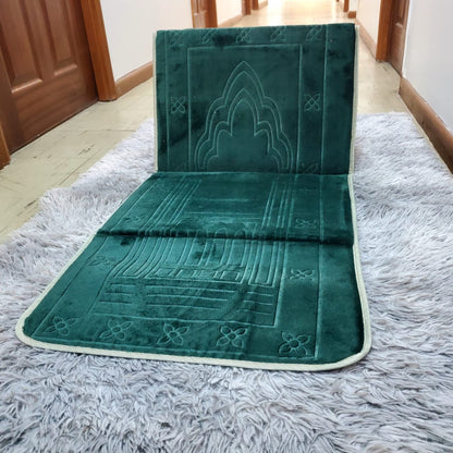 Portable Foldable Prayer Mat with Backrest