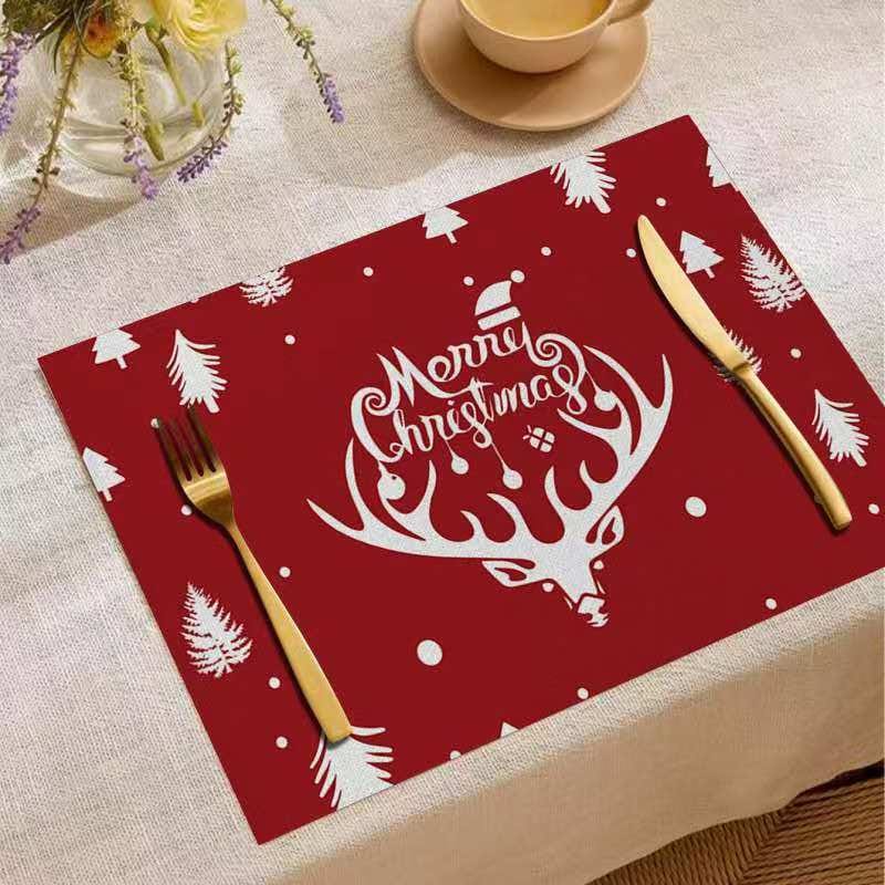 6pcs Christmas Themed Table Mats