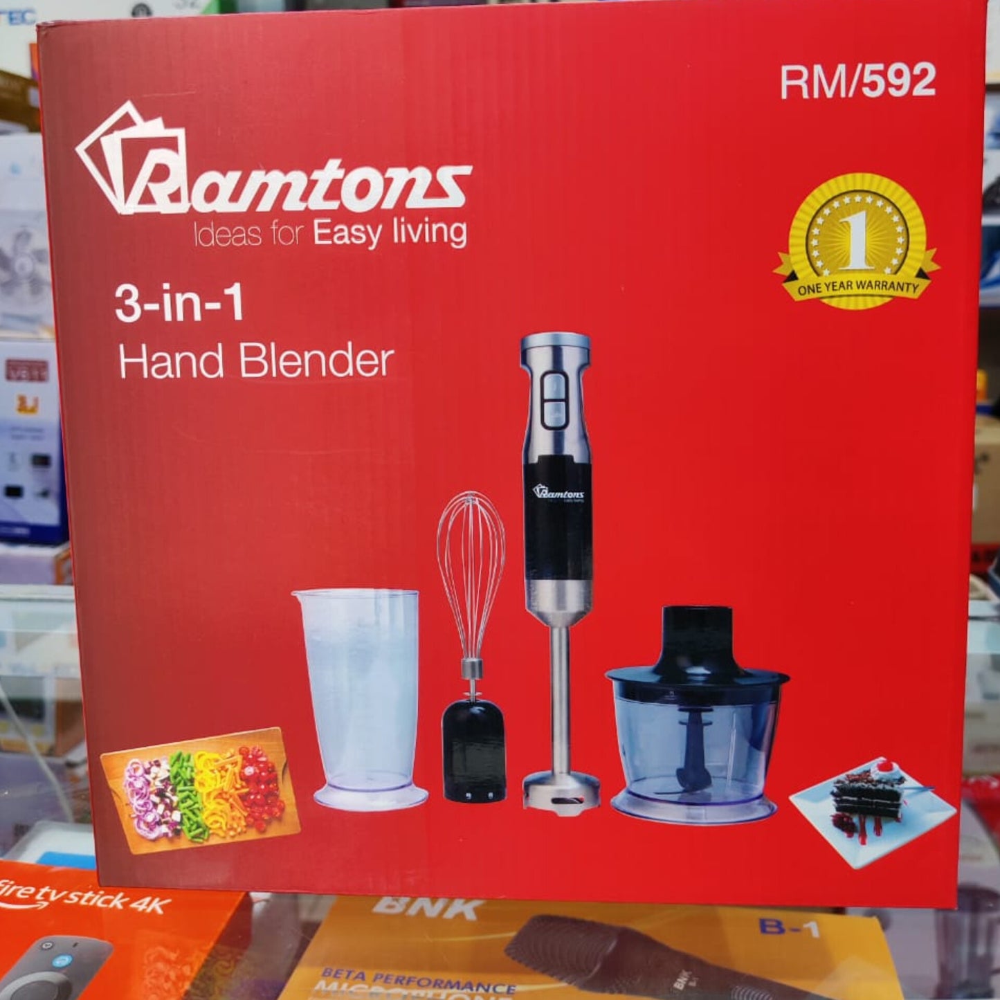 Ramtomd 3 In 1 Hand Blender- RM/592