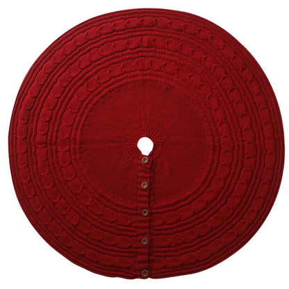 Christmas knitted tree skirt