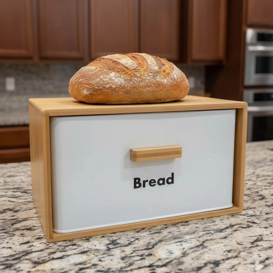 Bamboo bread bin