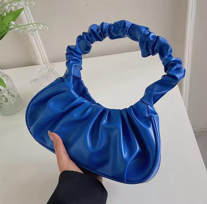 Ladies pleated hand bag shoulder bag