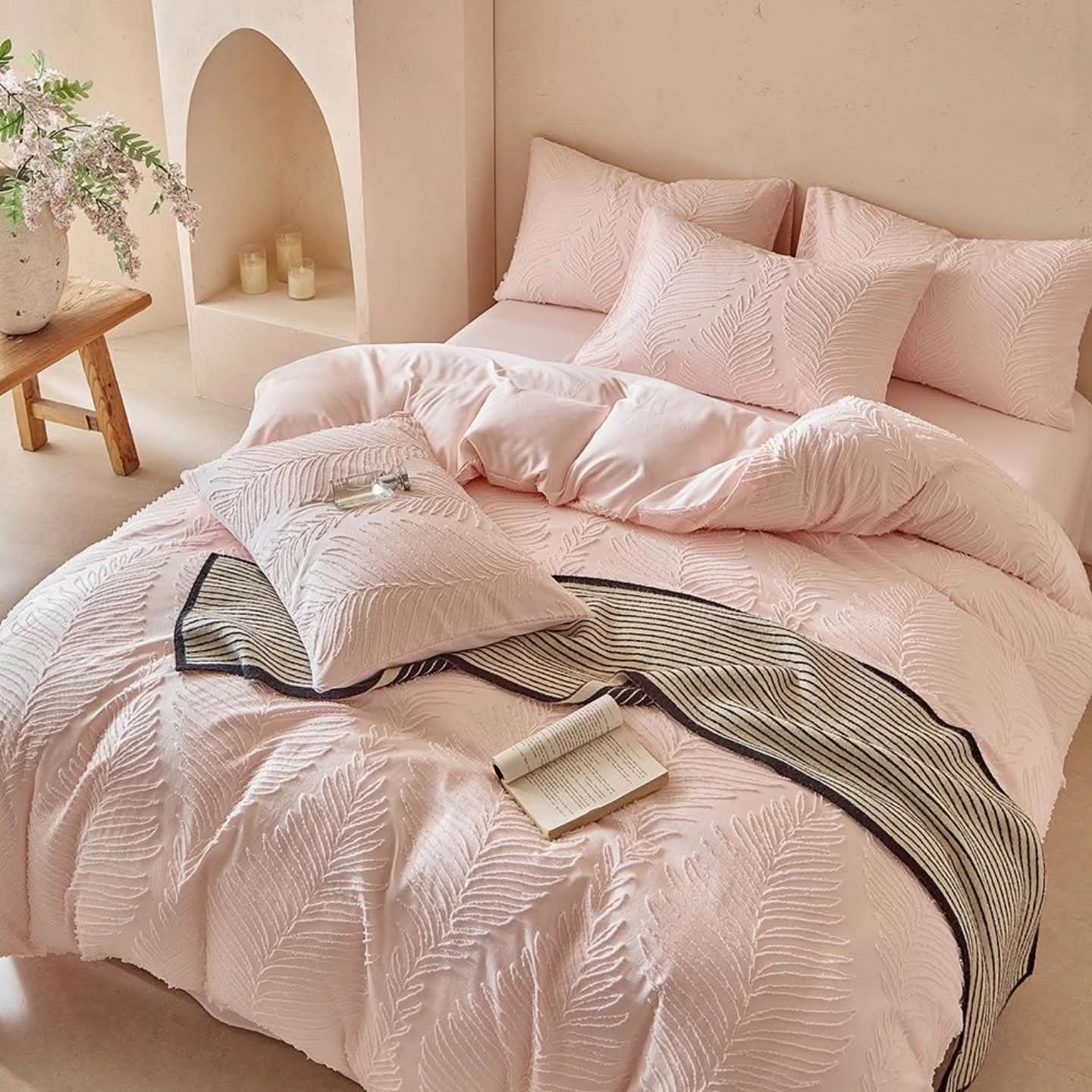 4 Piece King Size Duvet Cover Set