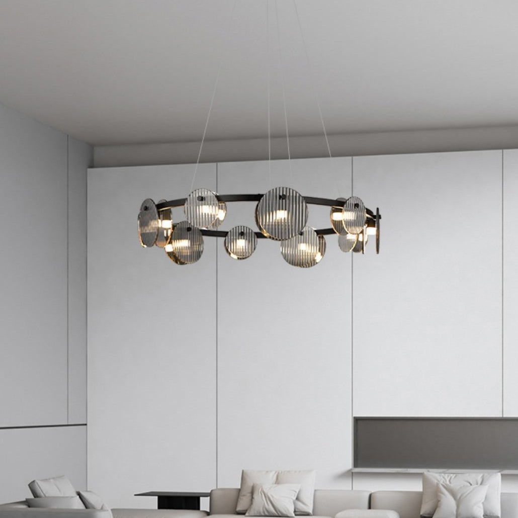 Black Ring  Chandelier Light