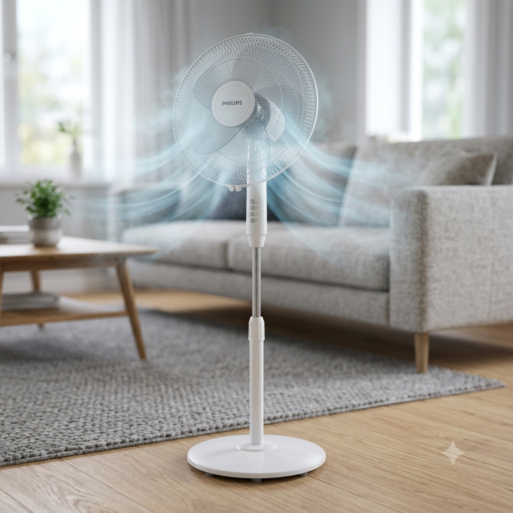 Philips Series 600 Pedestal Fan White ACP620/00- 26032