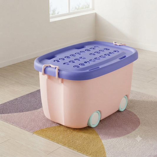 Rolling Plastic Storage Box