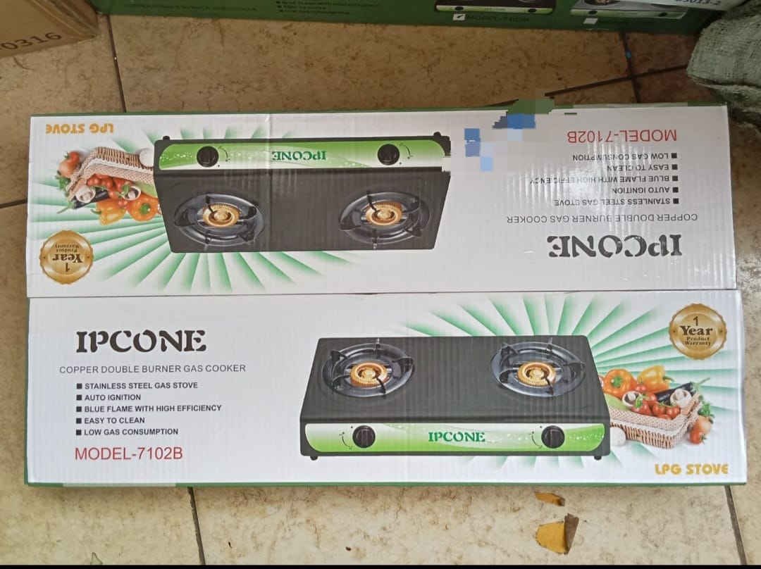 Ipcone Copper Double Burner Gas Cooker