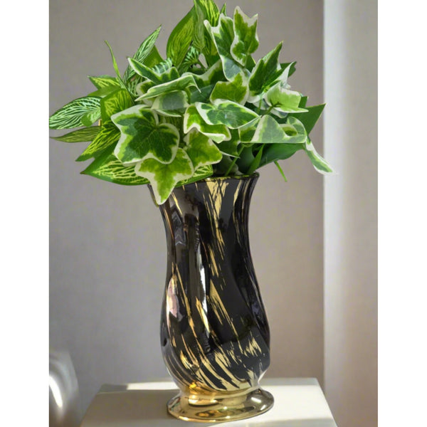 Marble Patterned Tabletop Ceramic Vase
