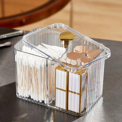 Acrylic cotton swab storage