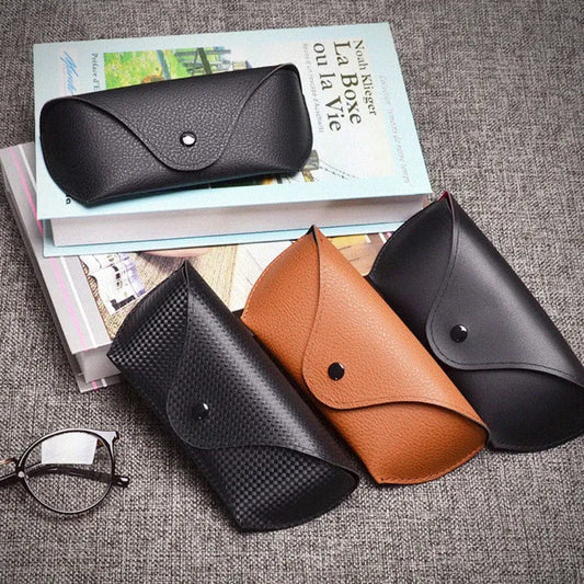 Leather sunglasses case