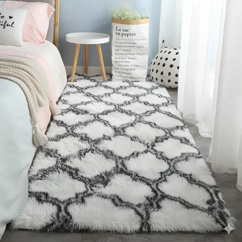 4*6 fluffy bedside carpets