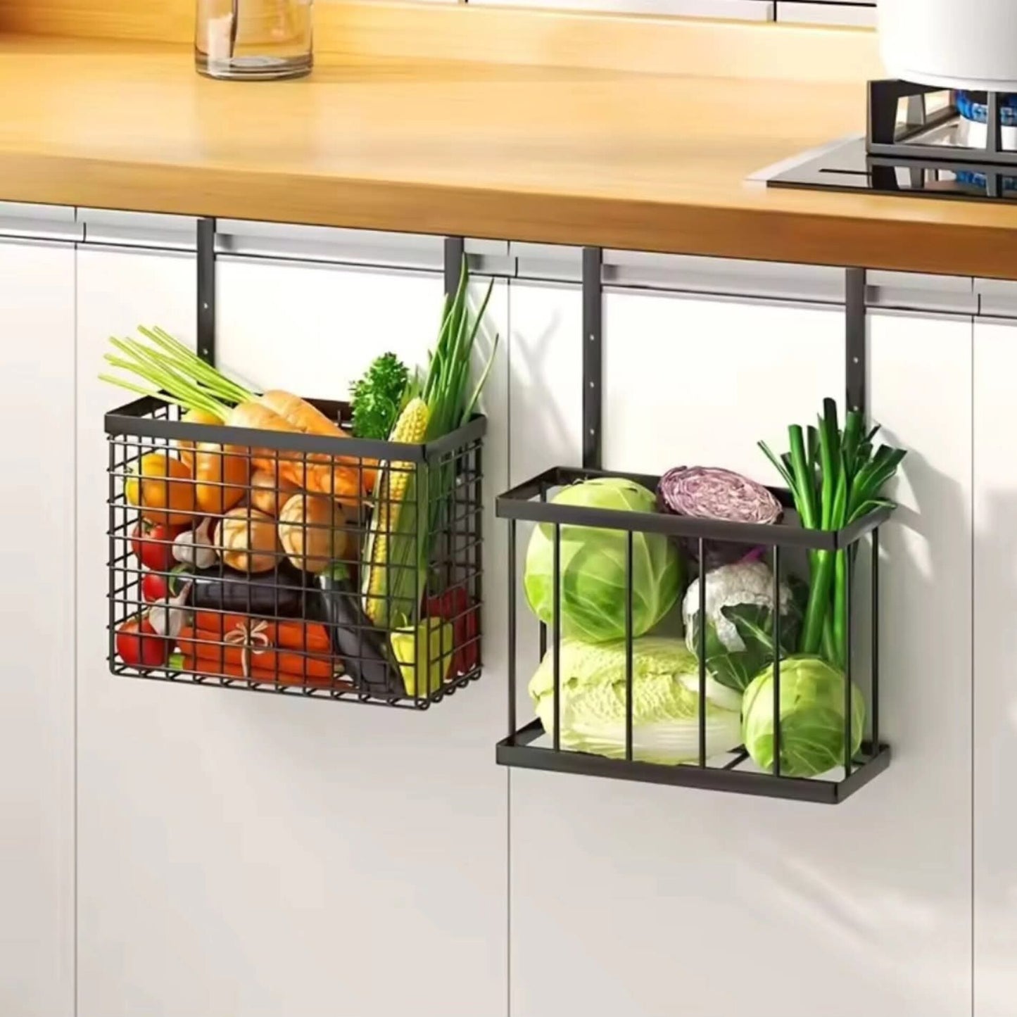 2pc over the cabinet door organizer