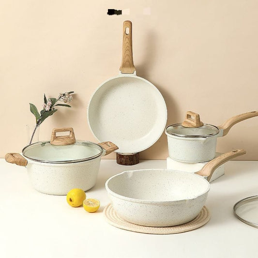 Non-stick kitchen cookware stone pot set