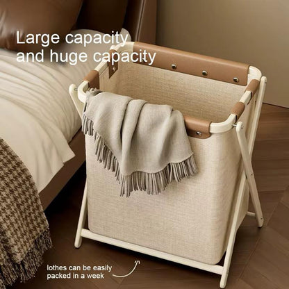 Large capacity laundry storage basket