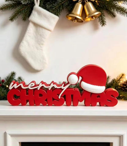 Merry Christmas Decorative Tabletop Sign