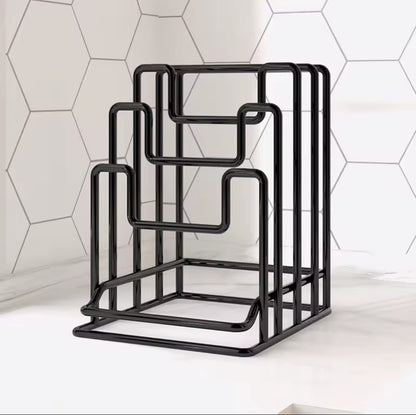 Plate cutting board lid rack Gha
