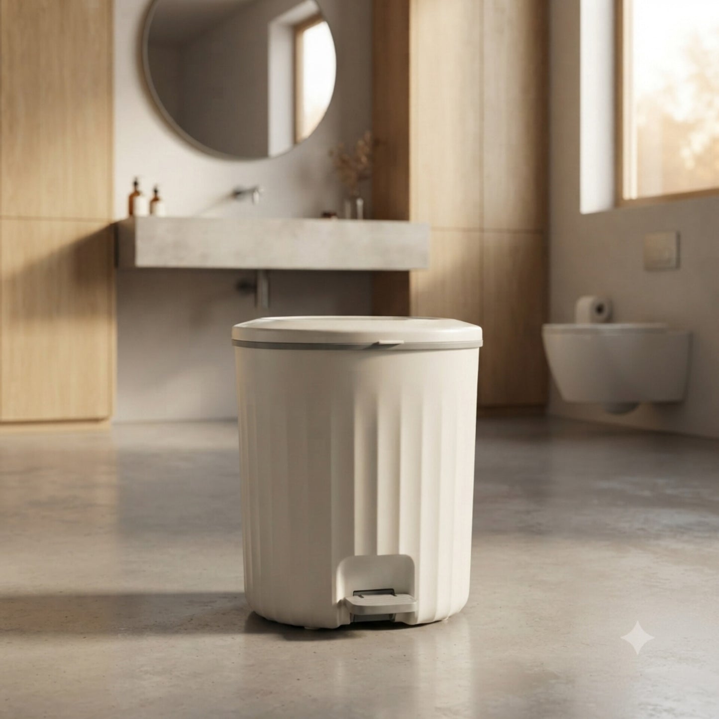 Foot Pedal Push Dustbin Trash Can