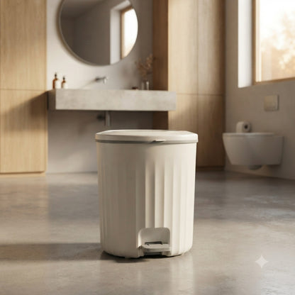 Foot Pedal Push Dustbin Trash Can