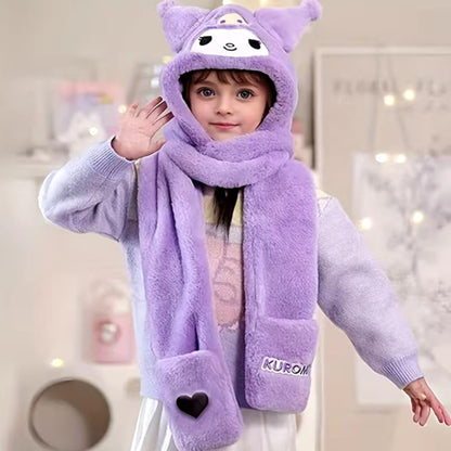 Plush Ear Warming Beanie for Kids