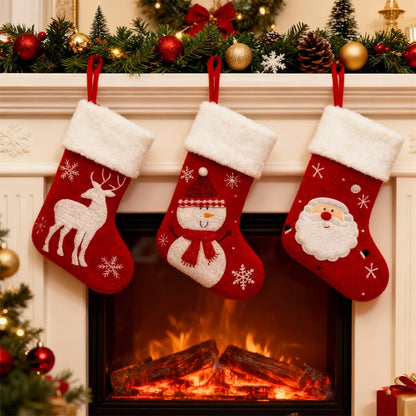 3pcs Christmas Decor Sock