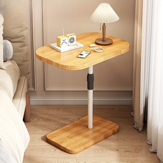 Adjustable c-shaped side table