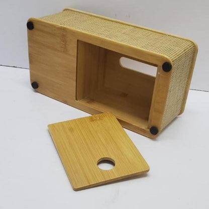Woven Rattan Serviette  Pen Holder
